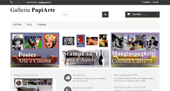 Desktop Screenshot of papiarte.it