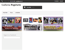 Tablet Screenshot of papiarte.it